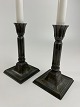 Pair of 
beautiful 
candlesticks in 
disco metal by 
Just Andersen 
with lots of 
patina that 
gives ...