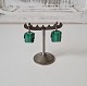 Vintage 
earrings in 
silver and 
malachite 
Measurements 
on the stone 
itself: 1.3 x 
1.5 cm. ...