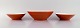 Kenji Fujita 
for Tackett 
Associates. 
Three bowls in 
porcelain. 
Dated 1953-56.
Largest 
measures: ...