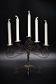 Old Swedish Fil de Fer (metal work), candlestick with space for 5 small Christmas candles. ...