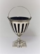 Jens Jacob 
Pedstrup, 
Aalborg. 
Citizenship 
1794 - 1827, 
Silver (830). 
Kandis bowl 
with blue glass 
...