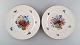 KPM, Berlin. 
Two antique 
porcelain 
plates with 
hand-painted 
flower baskets 
and gold edge. 
Early ...