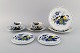 Spode, England. 
Blue Bird 
service in 
hand-painted 
porcelain. Two 
teacups with 
saucers, two 
...