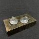 Diameter 1.8 
cm.
Stamped Hans 
Hansen 925S
The cufflinks 
are decorated 
with the seal 
of ...