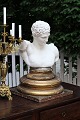 Decorative 1800s French plateaus in wood with fine original paint, gold plated and with a really ...
