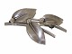 Niels Erik From 
sterling 
silver, brooch 
with leaves 
from 1950 to 
1960.
Measures 5.0 
by 3.3 ...