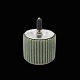 Arne Bang - 
C.C.Hermann. 
Fluted 
Stoneware Jar 
with Sterling 
Silver Lid.
Ebony Handle.
Glazed ...
