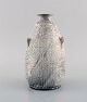 Svend Hammershøi for Kähler, Denmark. Rare vase in glazed stoneware. Beautiful 
gray-black double glaze. 1930s / 40s.
