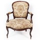 Rococo armchair 
of rosewood and 
upholstered 
with floral 
fabric, in 
great antique 
condition from 
...