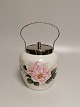 Opalin glass 
biscuit bucket 
with nickel 
mounting Fyns 
Glasværk 
no.2146 / 
291Height with 
handle 23cm.