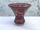 Bohemian glass, 
Red glass with 
sandings, Vase, 
12.5 cm in 
diameter, 12 cm 
high * Perfect 
condition *
