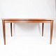Dining table in 
teak with 
extension 
plates, of 
Danish design 
from the 1960s. 
The table is in 
...