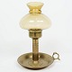 Kerosene lamp with glass shade and of brass, in great antique condition from the 1960s. 24 x ...