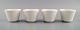 Wilhelm Kåge 
for 
Gustavsberg. 
Four flower pot 
covers in 
porcelain. 
Swedish design, 
...