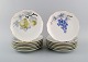 Kronach, 
Germany. 14 
porcelain 
plates with 
hand-painted 
fruits. 1940s.
Diameter: 20.8 
cm.
In ...