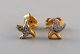 Danish jeweler. 
A pair of ear 
studs in 14 
carat gold 
adorned with 
bright 
diamonds. Late 
20th ...