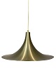 Gubi Semi pendant of brass designed by Claus Bonderup and Thorsten Thorup in 1968. The lamp is ...