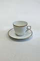 Royal 
Copenhagen 
Pattern No. 
1222 Coffee Cup 
and Saucer No 
9452. Measures 
Cup: 6.4 cm x 
7.5 cm ...