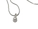 Sterling silver 
necklace with 
14 carat white 
gold pendant 
with pearl.
Hallmarked 
"925" and ...