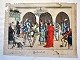 Hand-colored print "Maskenball", 19th century, Germany. 18 x 24.5 cm.No. XI. Printed in ...