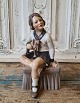 Dahl Jensen 
figure - Girl 
with Christmas 
goat 
No 1158, 
Factory second
Height 21 cm.