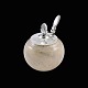 Saxbo - Georg 
Jensen. 
Stoneware Jar 
with Sterling 
Silver 'Cactus' 
Lid and Spoon.
Glazed ...