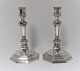 Christofle. France. Candlesticks. A pair. Height 22 cm. Silver plated in Christofle's quality