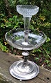 Centerpiece in silver-plated copper, 19th century Denmark. On stand with four ball feet. With ...