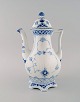 Royal 
Copenhagen Blue 
Fluted Full 
Lace coffee pot 
in porcelain. 
Model Number 
1/1202. Dated 
...