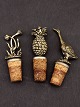 Set of 3 silver wine corks with different motifs item no. 479596