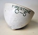 Rare latex 
rubber collect 
cup of 
porcelain, 
approx. 1940 
from Firestone 
Plantation, 
Liberia. H. ...