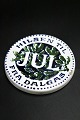 Small round 
Christmas plate 
from Aluminia 
in faience. 
"Greetings for 
CHRISTMAS from 
Dalgas" ...