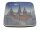 Bing & Grondahl 
square dish 
decorated with 
Rosenborg 
Castle.
The factory 
mark tells, 
that ...