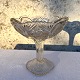 Cake stand, 
Pressed glass 
with star 
pattern, 21.5 
cm in diameter, 
21.5 cm high * 
Nice condition 
*