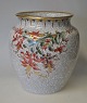 Dahl Jensen craquelle vase, 110/455, 20th century Copenhagen, Denmark. Gray glaze with ...