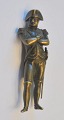 Figur in bronze by Napoleon, 19th century France. Standing figure with saber, corrugated arms ...