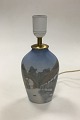 Bing & Grondahl 
Art Nouveau 
Vase 
transformed 
into a lamp No 
1302/6238. 
Measures 25 cm 
/ 9.84 in.