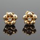 Ole Lynggaard; 
A pair of ear 
rings "Elder 
flower" in 14k 
gold, each set 
with a 
brillant-cut 
...