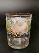 Enamel 
decorated water 
glass Ca. 18r 
1860-1880 
Height 
9.2cm.a2.