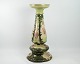 Faience 
pedestal / 
flower 
arrangement 
decorated with 
flowers in 
shades of green 
with beautiful 
...