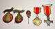 Collection of 5 medals, 19th century Denmark. Among other things. 2 pcs. from Forsvarsbrødrene ...