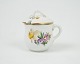 Royal 
Copenhagen 
royal mustard 
pot in the 
pattern Saxon 
flower no. 
1594. Stands 
whole and ...