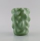 Axel Salto for Royal Copenhagen. Early vase in glazed stoneware. Budded style. 
Beautiful celadon glaze. 1930s / 40s.
