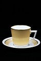 Royal 
Copenhagen 
Bernstorff, 
mocha cup with 
saucer in light 
yellow color. 
Cup H:5,5cm. 
Cup ...