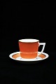 Royal 
Copenhagen 
Bernstorff, 
mocha cup with 
saucer in 
terracotta red.
Cup H:5,5 cm. 
Cup ...