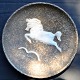 Large dish with 
decoration with 
running horse, 
Höganäs, 1950s. 
Sweden. Devised 
glazed pottery. 
...