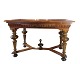 Walnut sideboard / desk from Denmark decorated with carvings from the year 1880s. ...