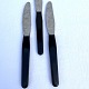 Dinner knife, 
With black 
plastic handle, 
20.5cm long * 
Nice condition 
*
