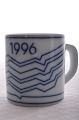 Royal 
Copenhagen 
faience. Annual 
mug from 1996. 
Fine condition. 
Height 7 cm. 2 
3/4 inches.  
...