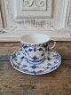 Royal 
Copenhagen blue 
fluted full 
lace coffee cup 

No. 1035
Measure on the 
cup itself: 
Height ...